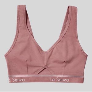 NEW La Senza Cotton Bralette (pink rose, M)